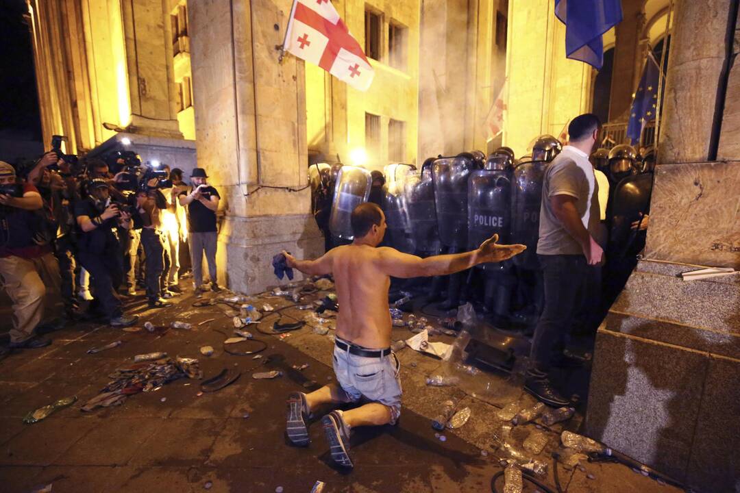 Protestai Tbilisyje 