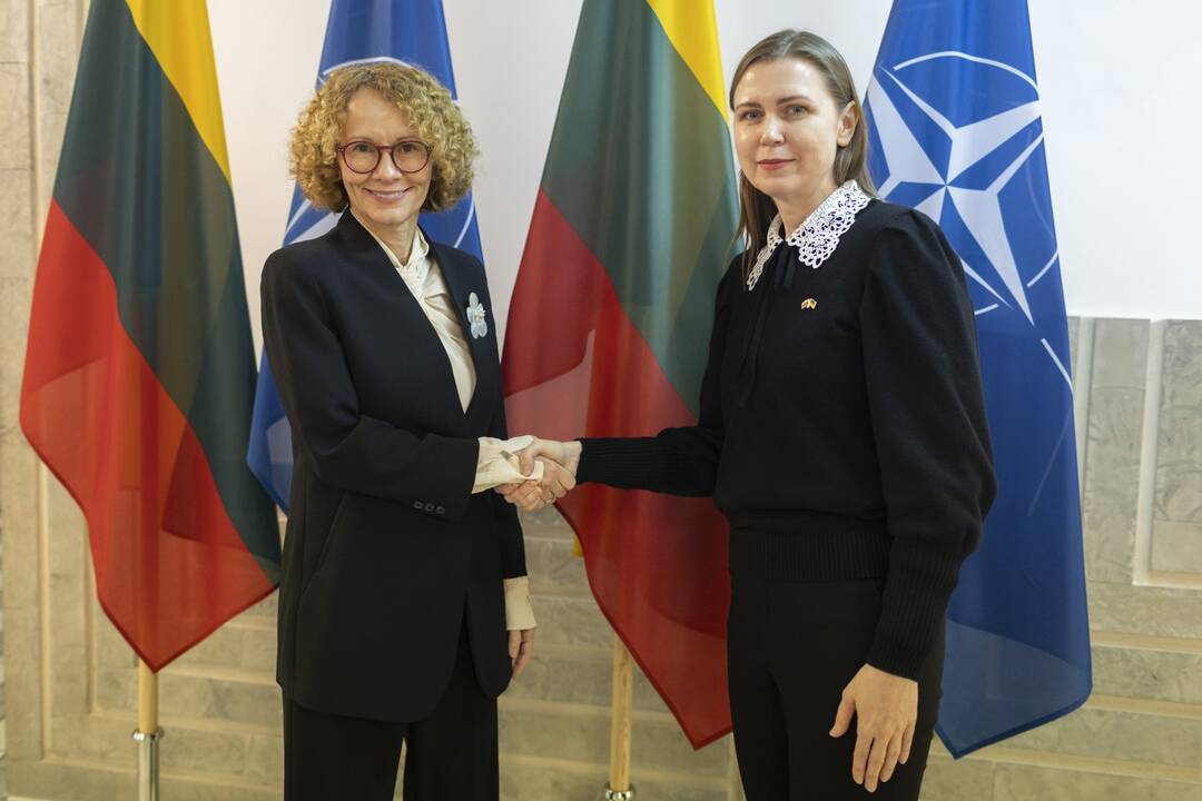 Ministrė susitikime su NATO atstove: Lietuva tampa gynybos finansavimo lydere pasaulyje