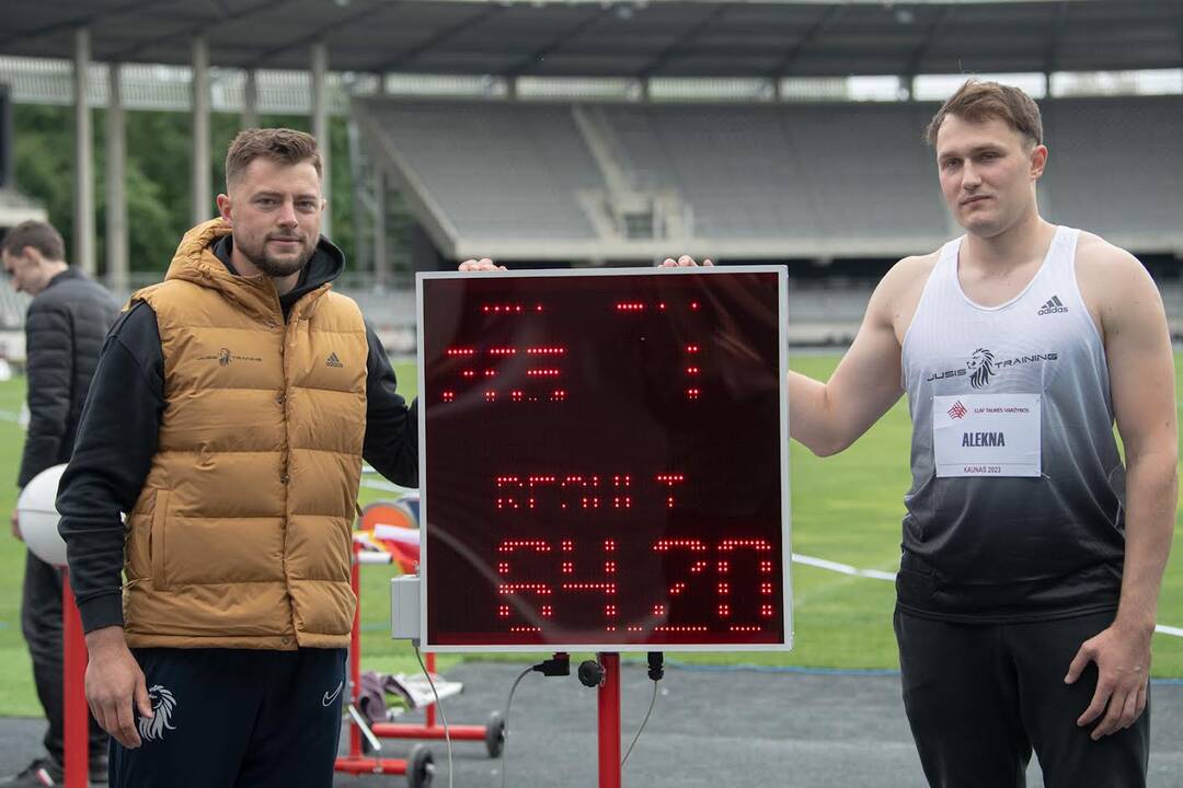 Mantas Jusis (kairėje) ir Martynas Alekna