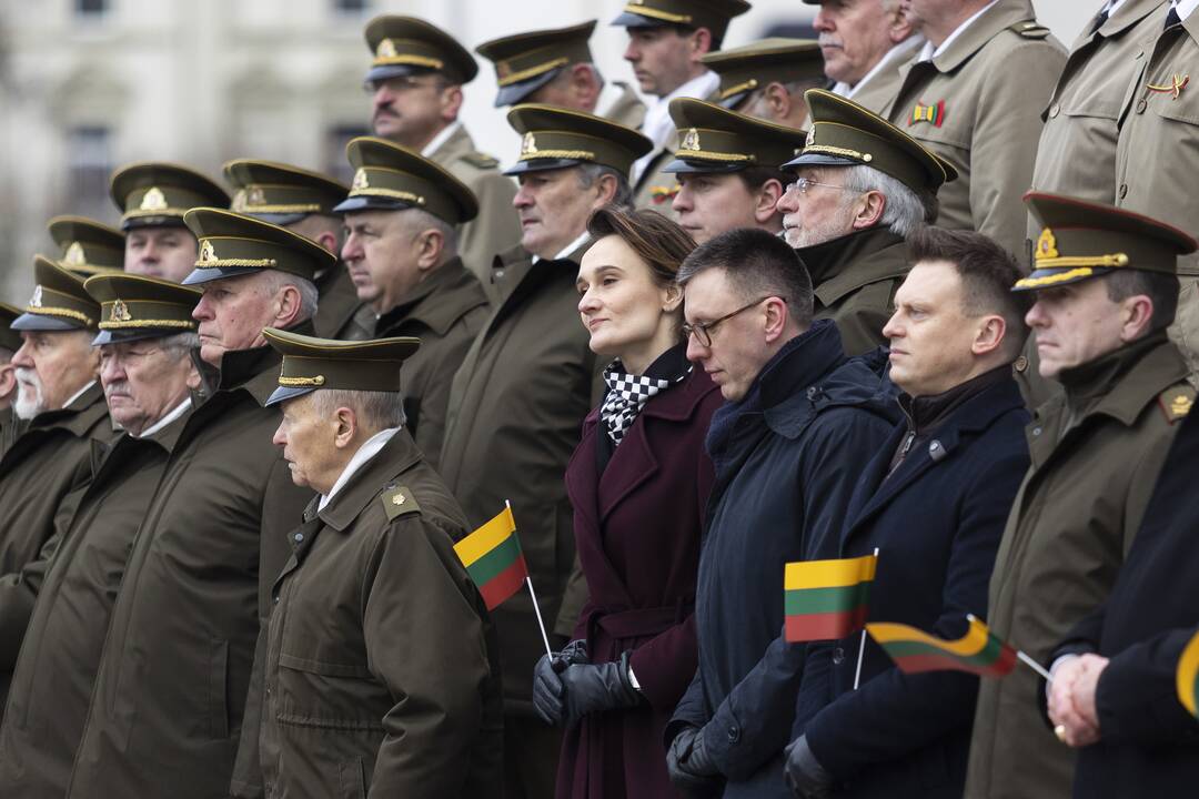 Naujos Lietuvos valstybės vėliavos iškėlimo ceremonija