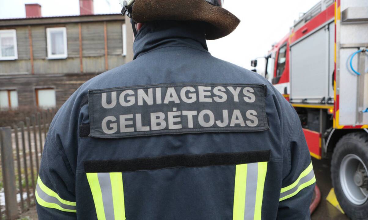 Kybartuose esančiame trąšų sandėlyje kilo gaisras (atnaujinta)