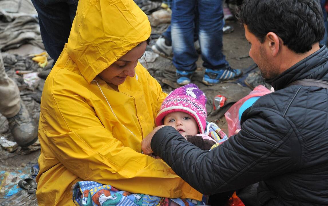 Vokietijoje atšalus orams migrantai reikalauja geresnių sąlygų