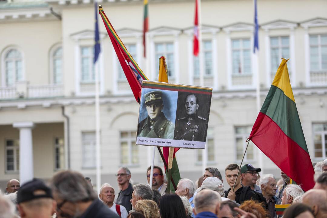 Mitingas S. Daukanto aikštėje