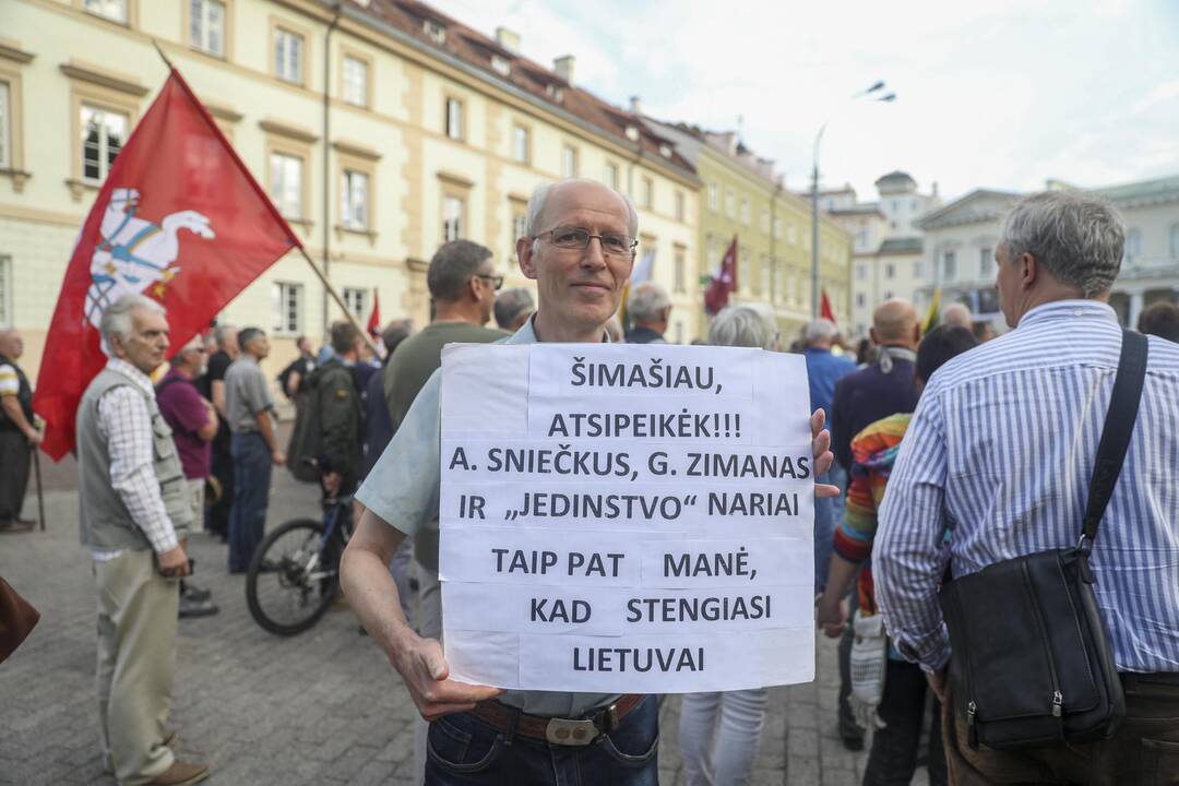 Mitingas S. Daukanto aikštėje