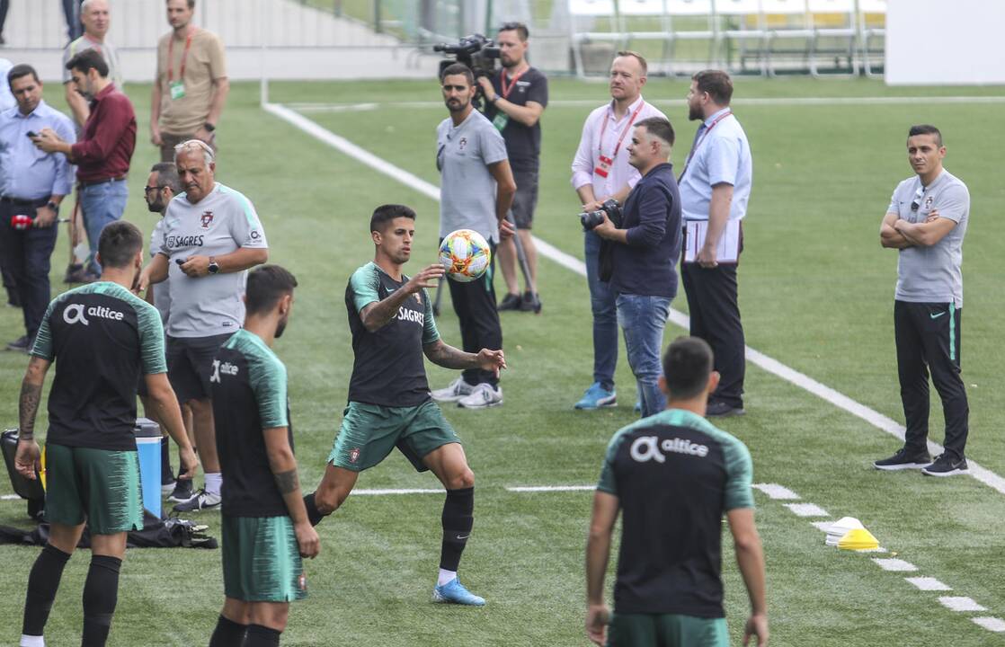 Portugalijos futbolo rinktinės treniruotė