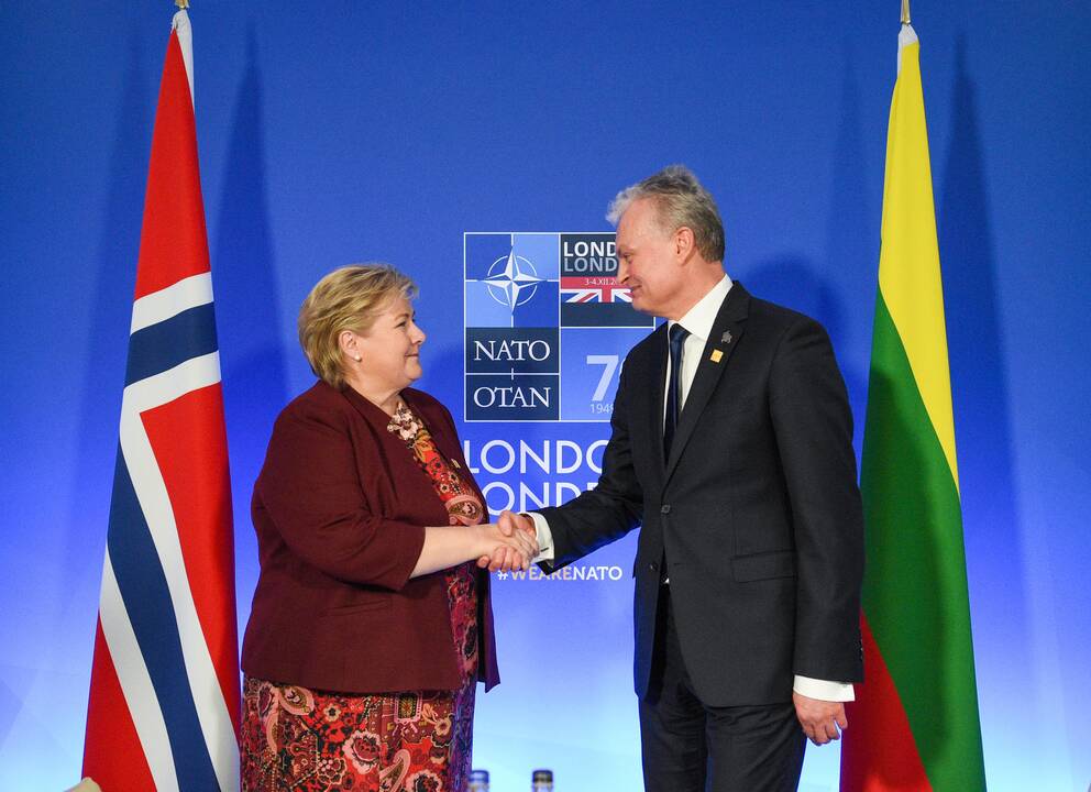 Gitanas Nausėda ir Erna Solberg
