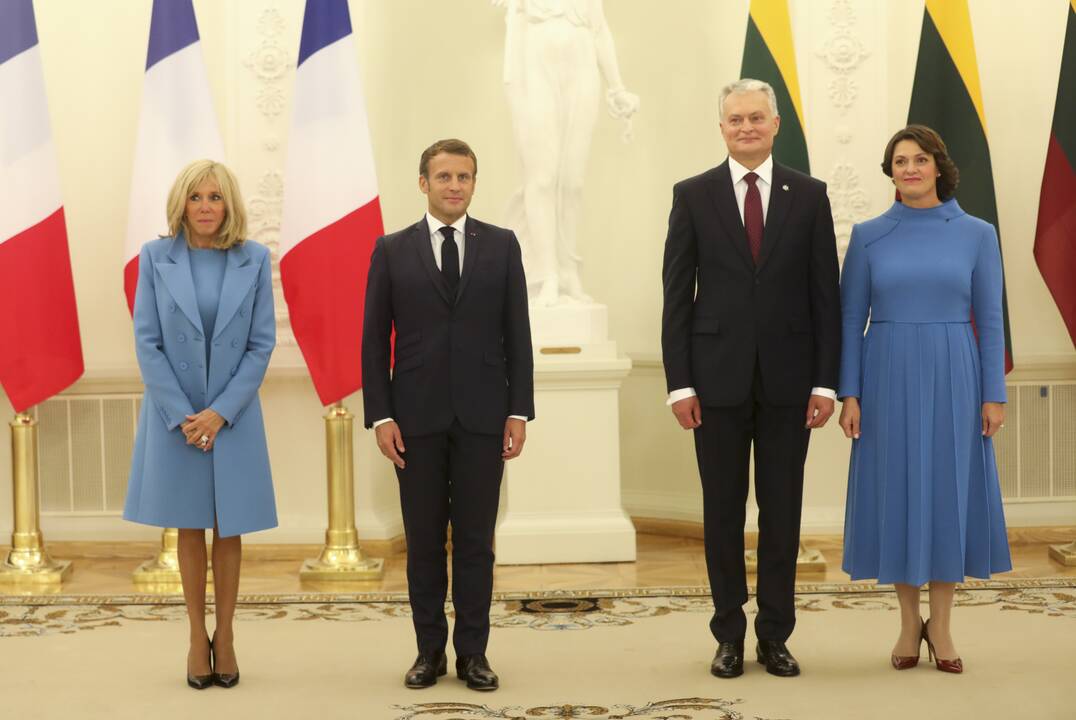 Į Lietuvą atvyko Prancūzijos prezidentas E. Macronas