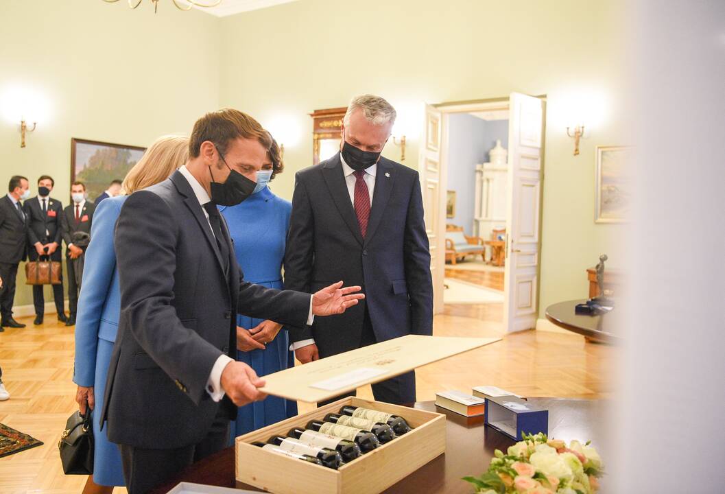 Į Lietuvą atvyko Prancūzijos prezidentas E. Macronas