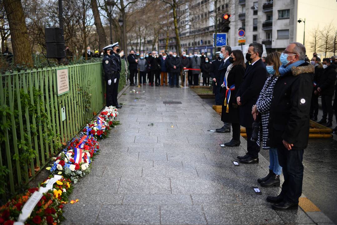 Prancūzijoje paminėtos išpuolio prieš „Charlie Hebdo“ metinės