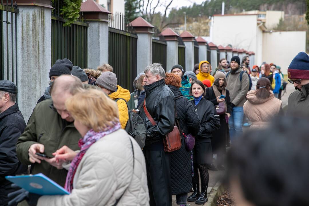 Vilniuje – protestas prieš V. Putiną