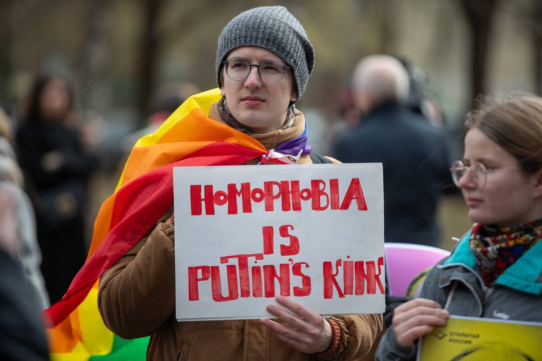 Vilniuje – protestas prieš V. Putiną