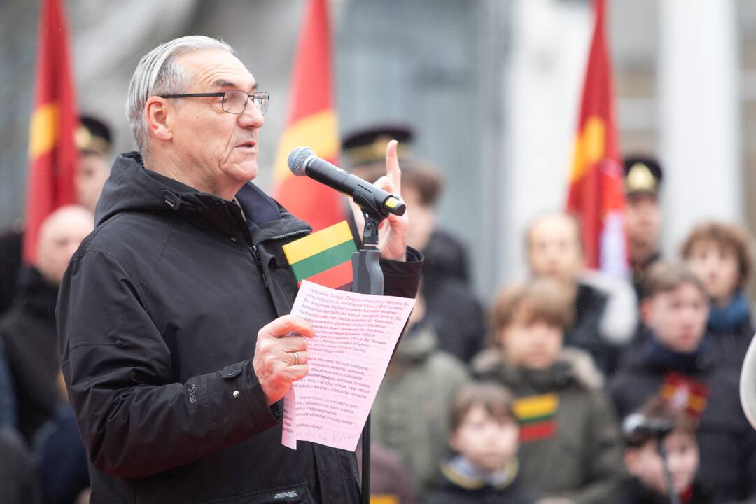 Vilniuje vyko tradicinė vėliavų pakėlimo ceremonija