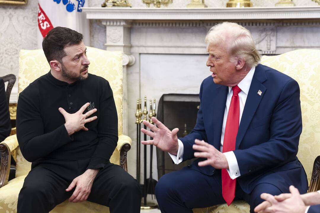 Volodymyras Zelenskis ir Donaldas Trumpas