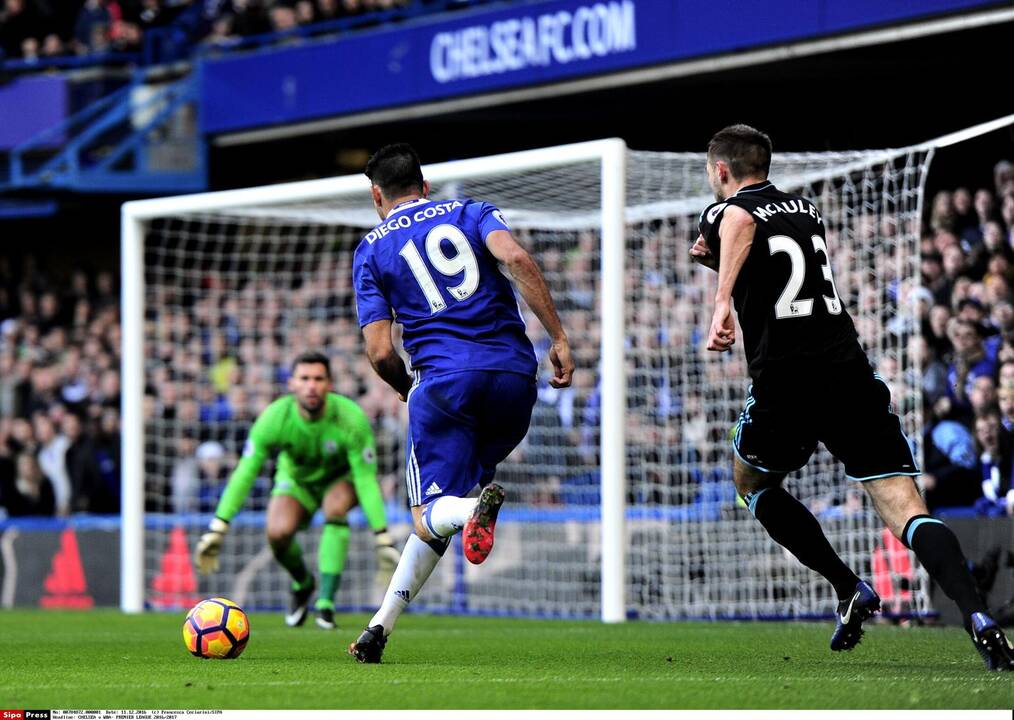 "Chelsea" ekipai įvartį pelnė Diego Costa