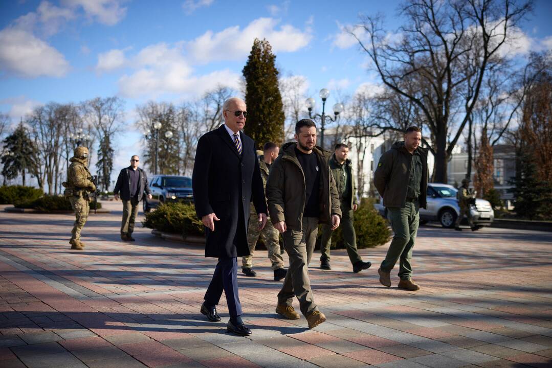 Joe Bidenas ir Volodymyras Zelenskis