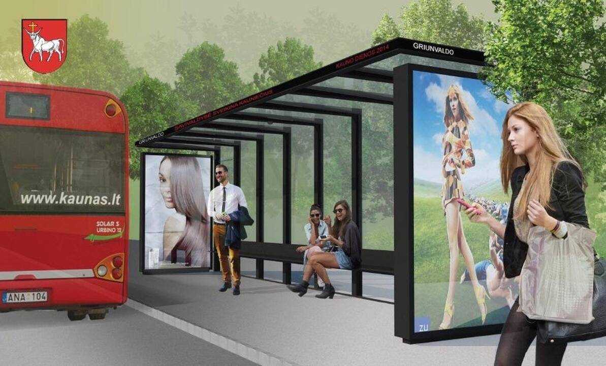 Savivaldybės sutartis dėl stotelių stoginių įrengimo – teisėta