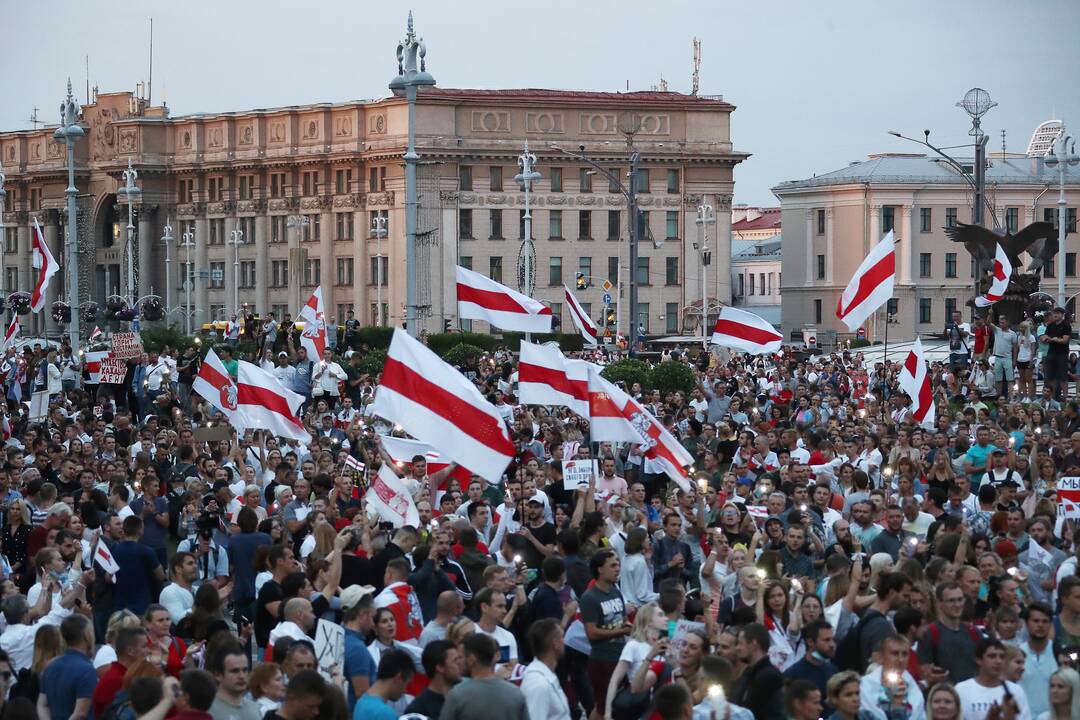 A. Lukašenkos priešininkų mitingas Minske