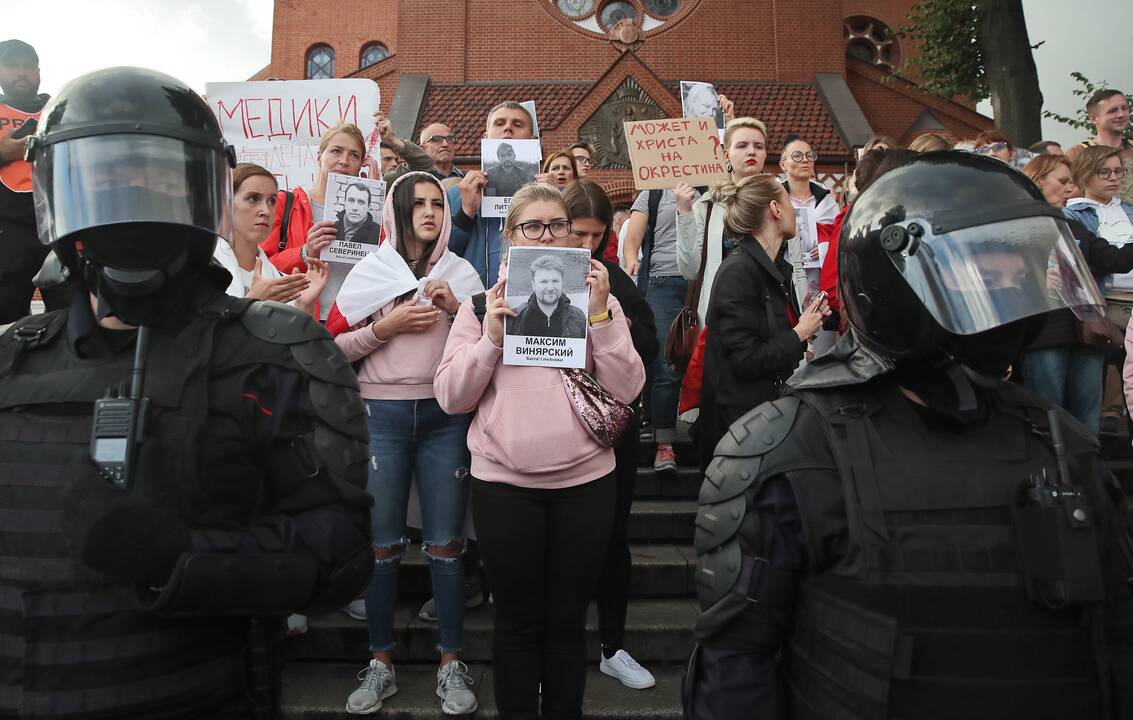 Minske sulaikyti demonstrantai