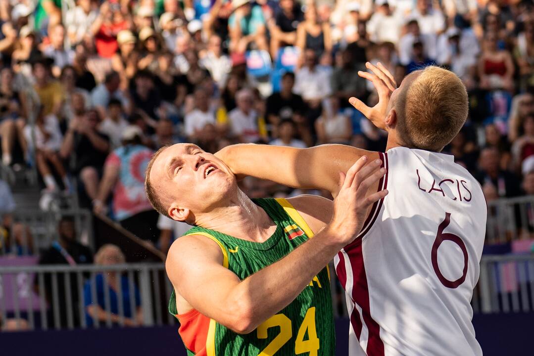 Paryžiaus olimpinės žaidynės: Lietuvos trijulių rinktinė nusileido Latvijai