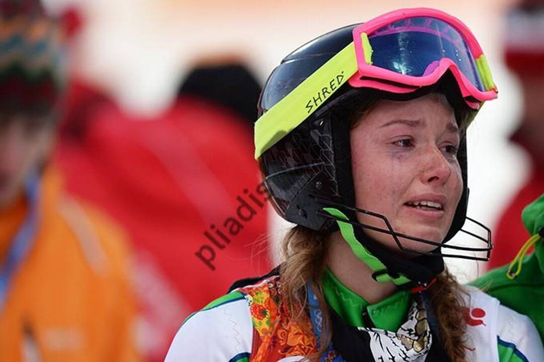 Kalnų slidininkės I.Januškevičiūtės emocijos