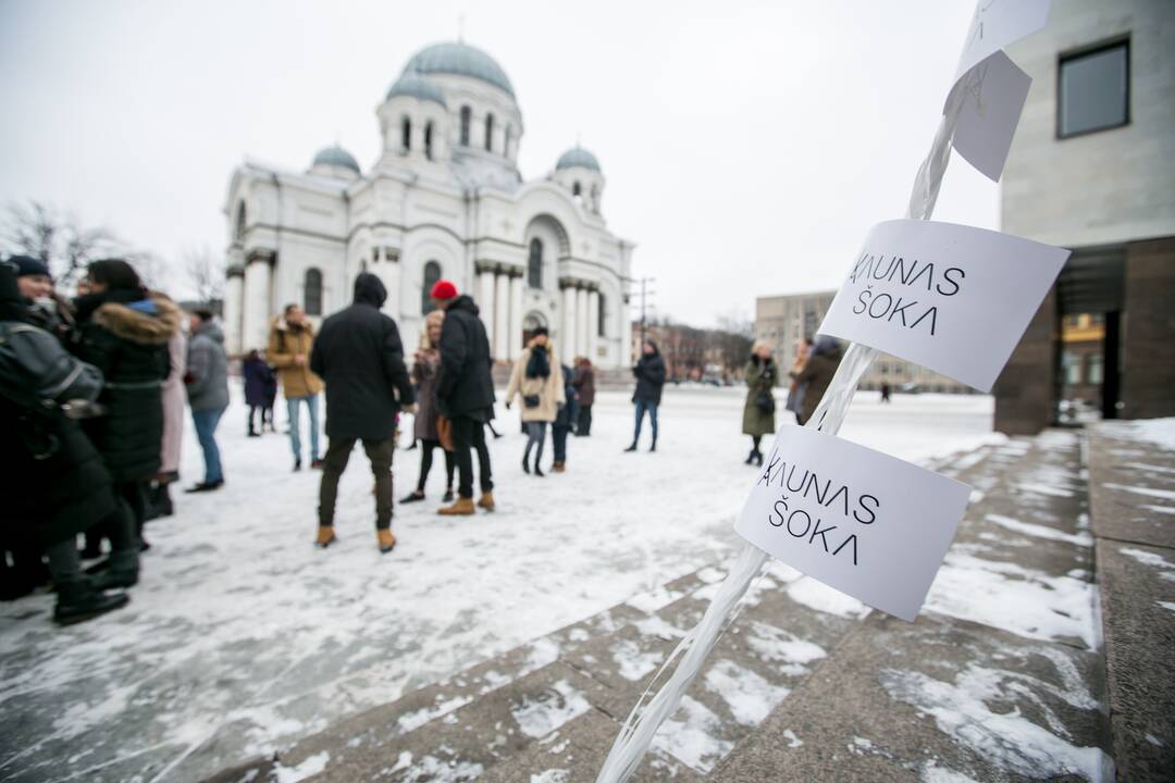 Akcija "Kaunas šoka" išjudino kauniečius