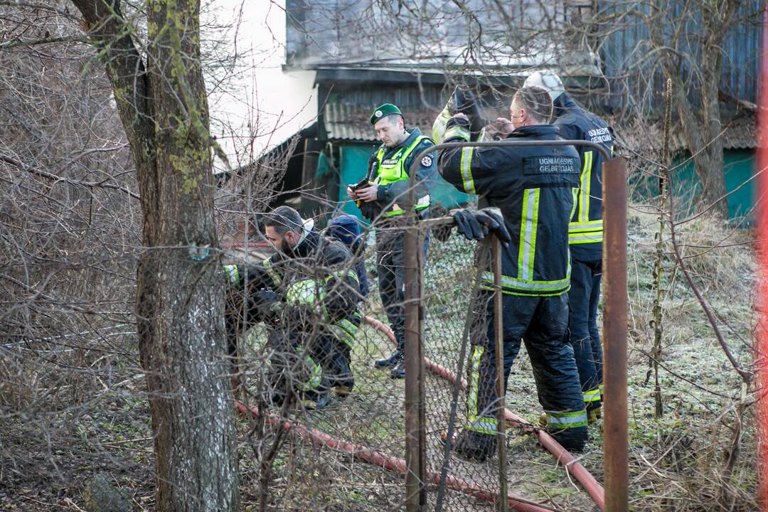 Gaisras Žiemgalių gatvėje