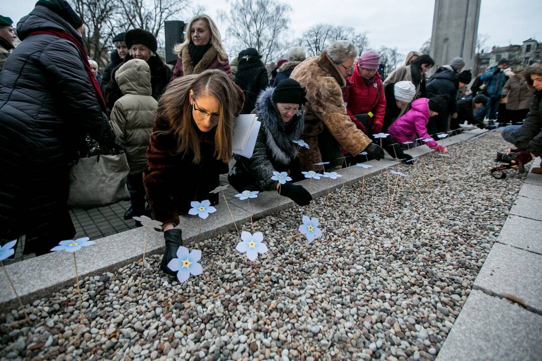 Sausio 13-osios minėjimas Karo muziejaus sodelyje