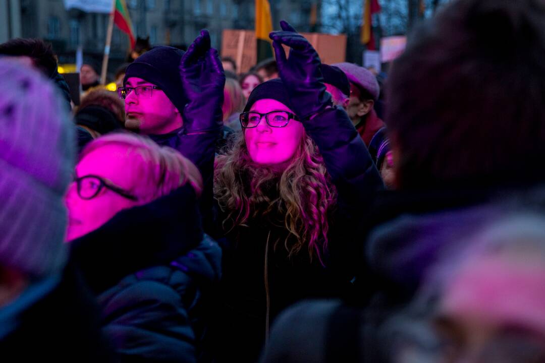 Protesto akcija „Mes kaltinam!“