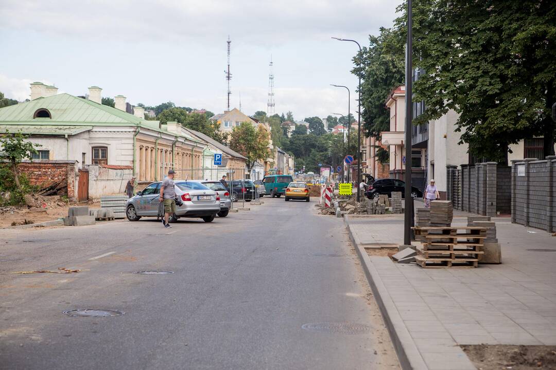 Protestas Miško gatvėje dėl kertamų medžių 