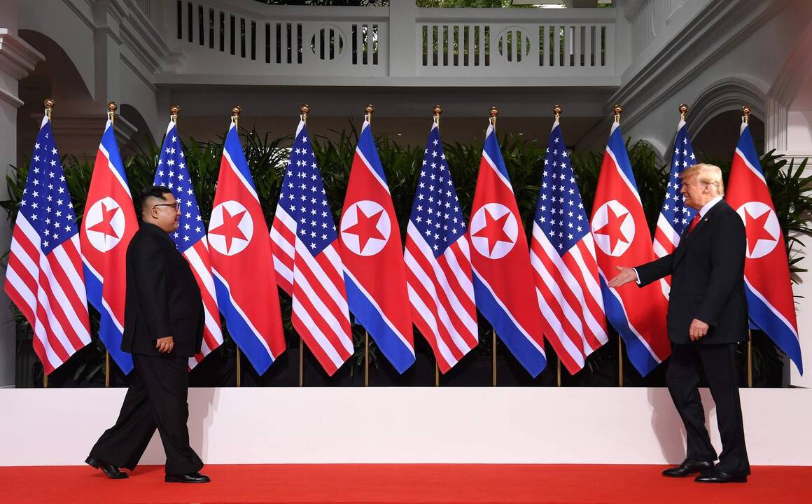 D. Trumpo ir Kim Jong Uno susitikimas Singapūre