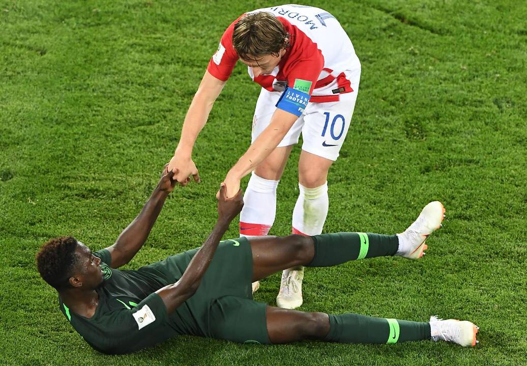 Kroatijos futbolininkai nugalėjo Nigeriją