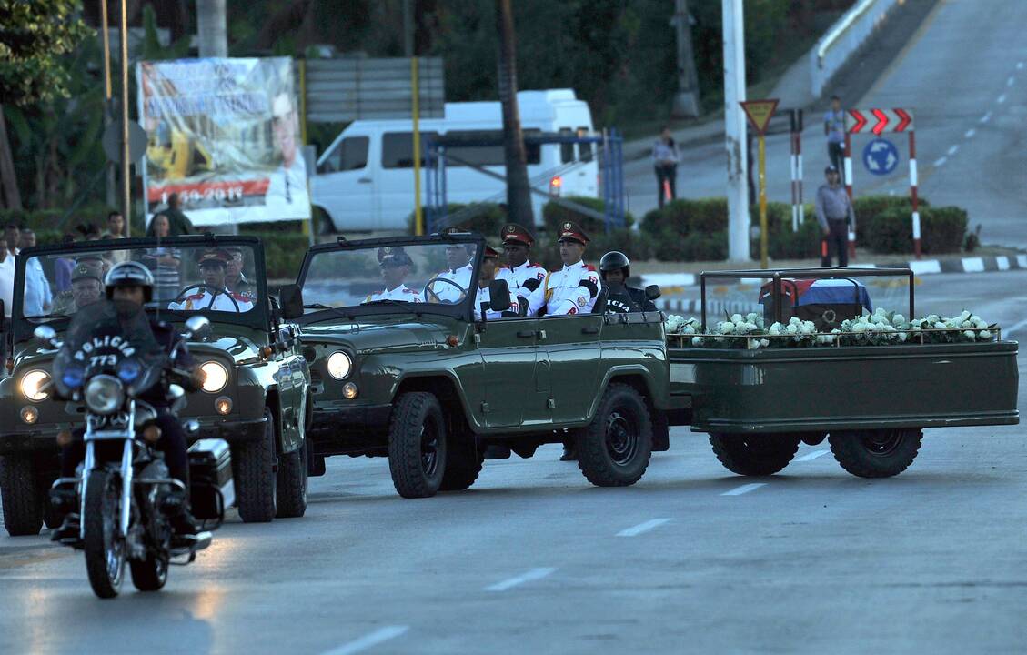 F. Castro laidotuvės Kuboje