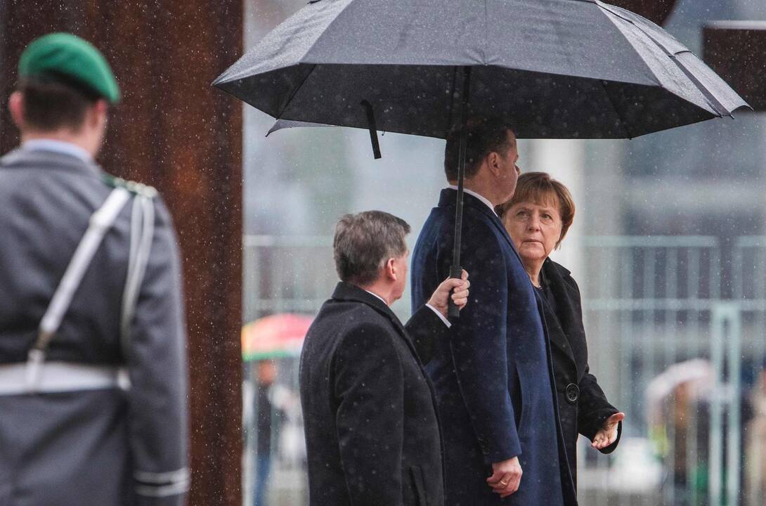 S. Skvernelis Vokietijoje susitiko su A. Merkel