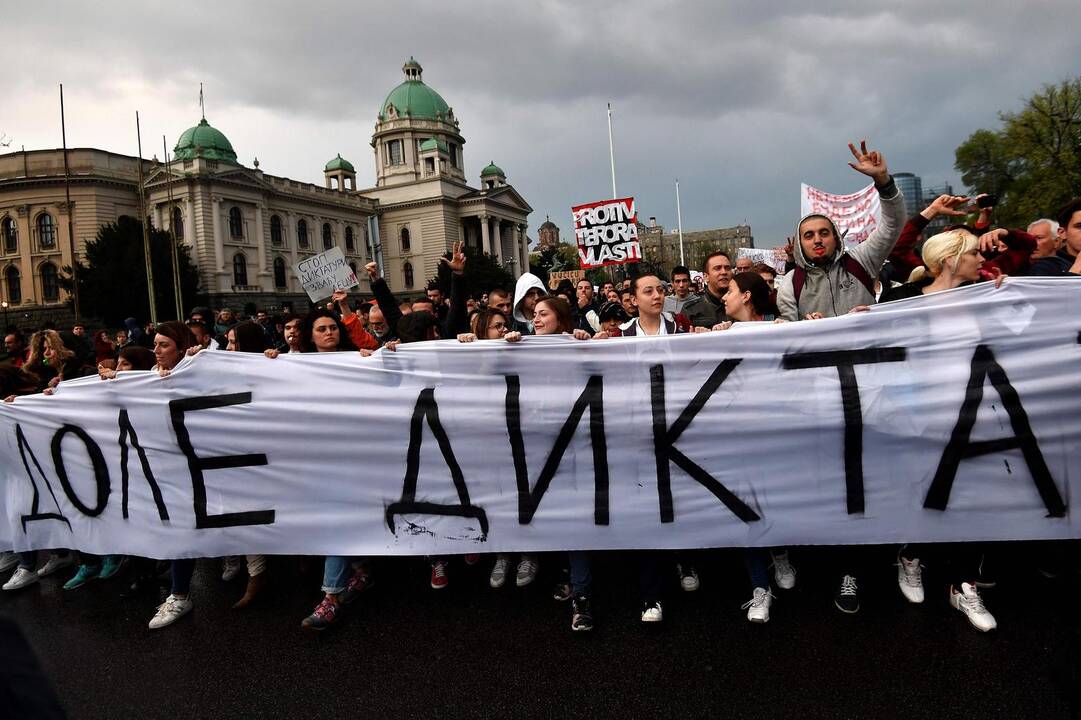 Protestai Serbijoje