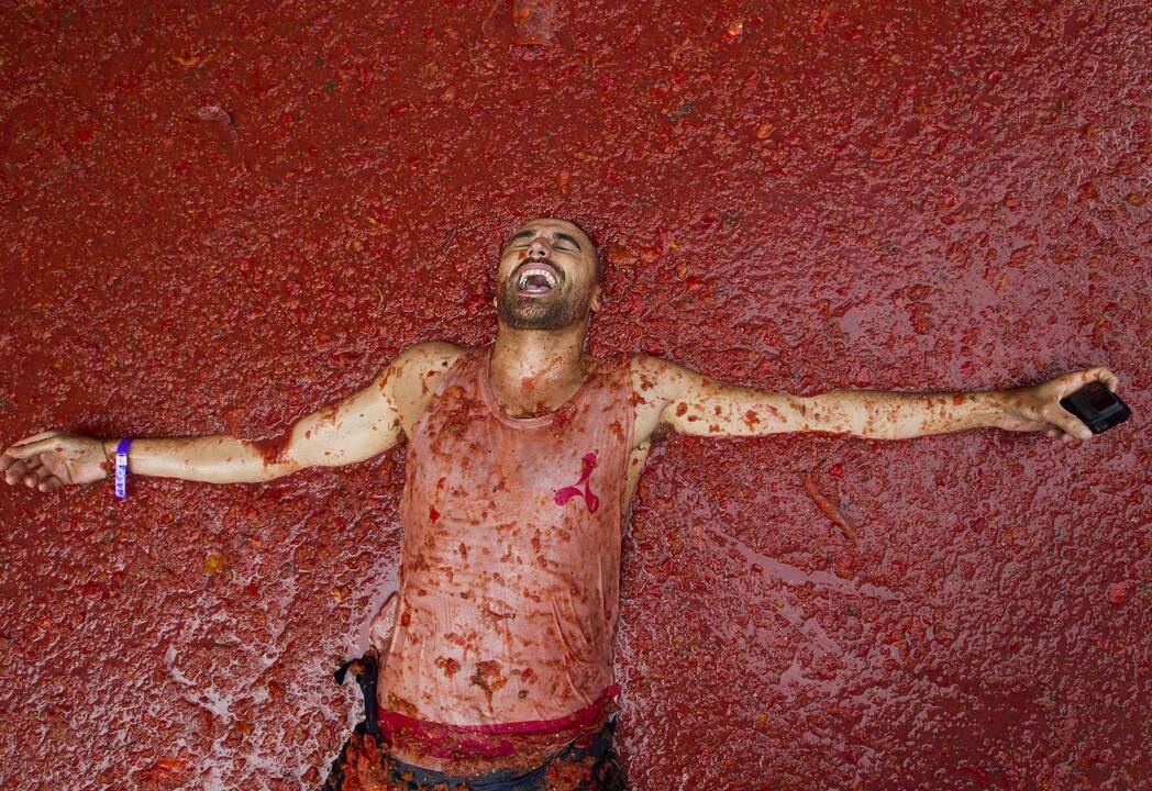 Festivalis „Tomatina“ Ispanijoje