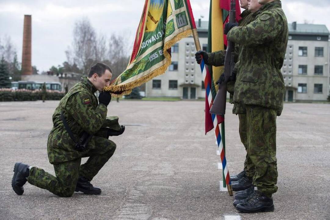 Šauktinių priesaikos ceremonija Rukloje