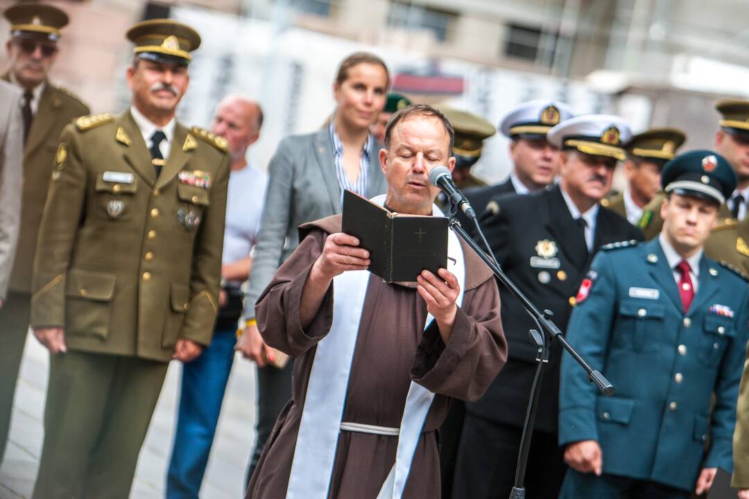 Šaulių sąjungos vado pasikeitimo ceremonija