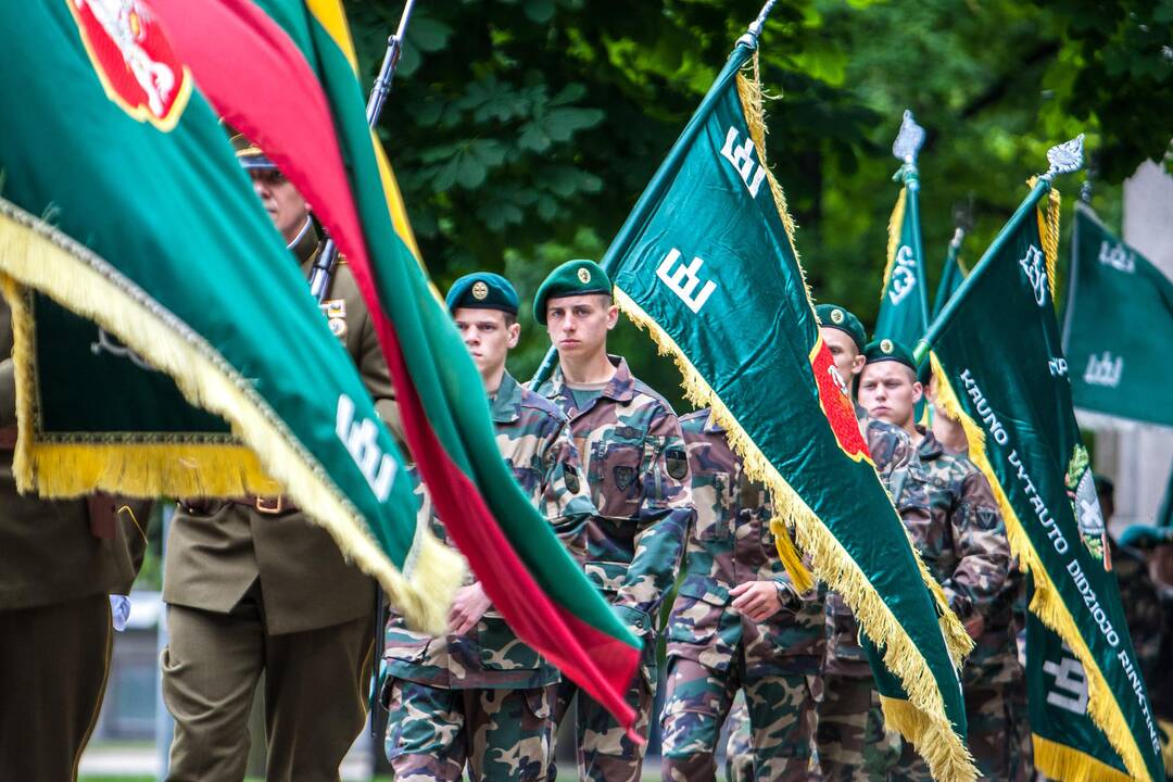 Šaulių sąjungos vado pasikeitimo ceremonija