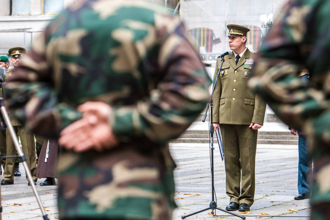 Šaulių sąjungos vado pasikeitimo ceremonija