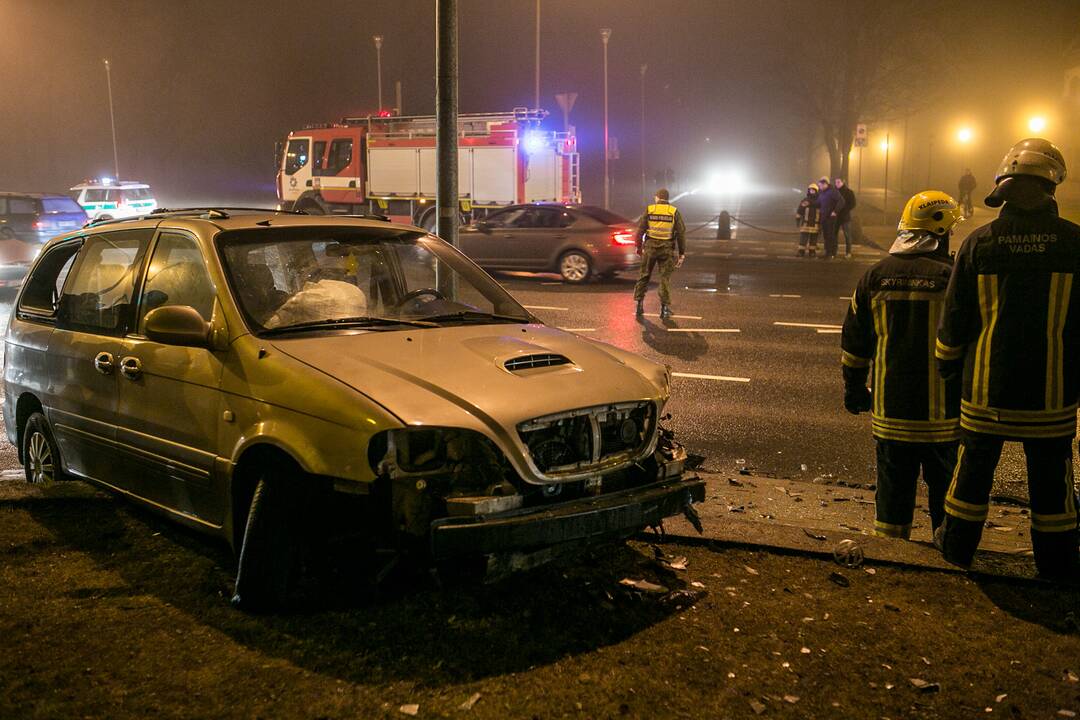 Avarija Herkaus Manto ir Parko gatvių sankryžoje