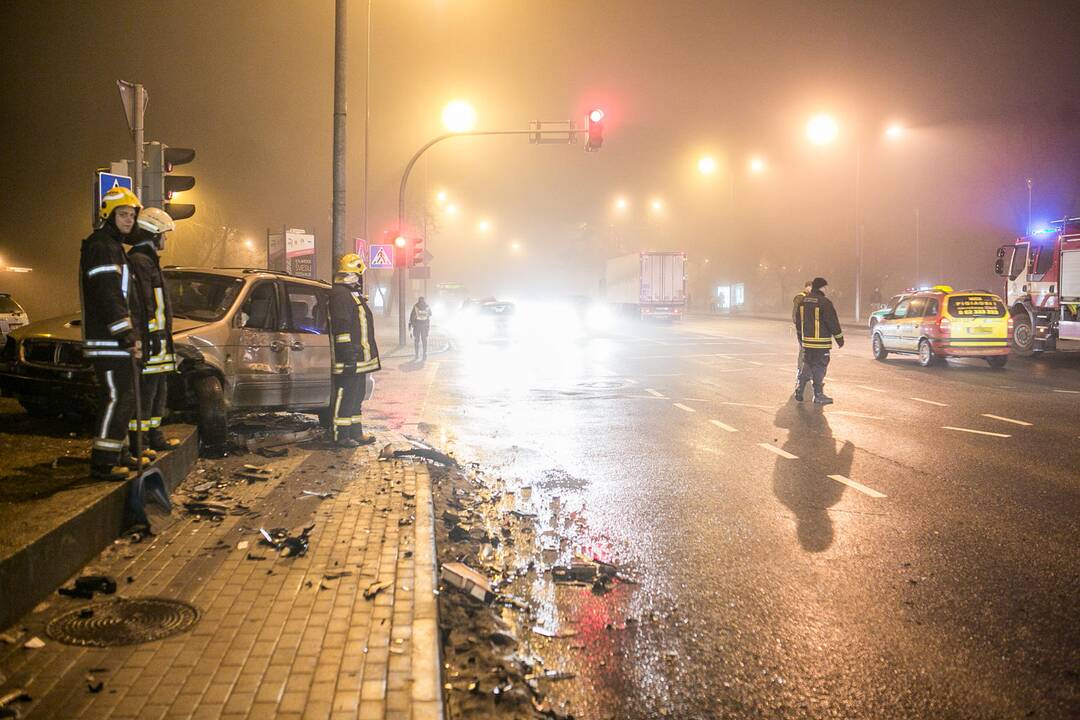 Avarija Herkaus Manto ir Parko gatvių sankryžoje