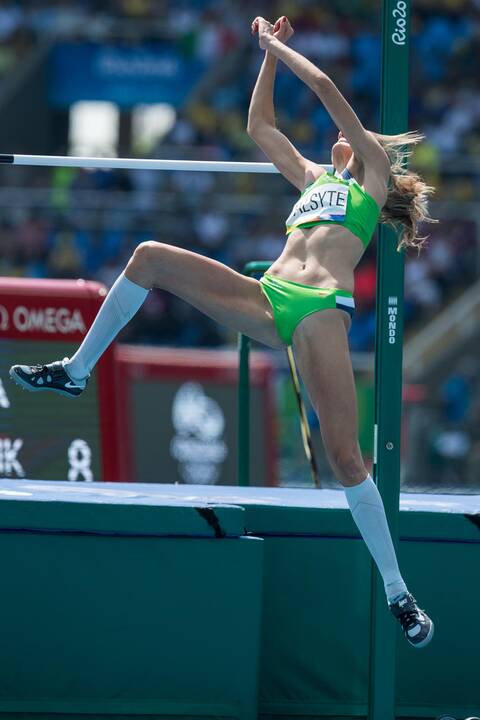 A. Palšytė – olimpiados šuolių į aukštį rungties finale