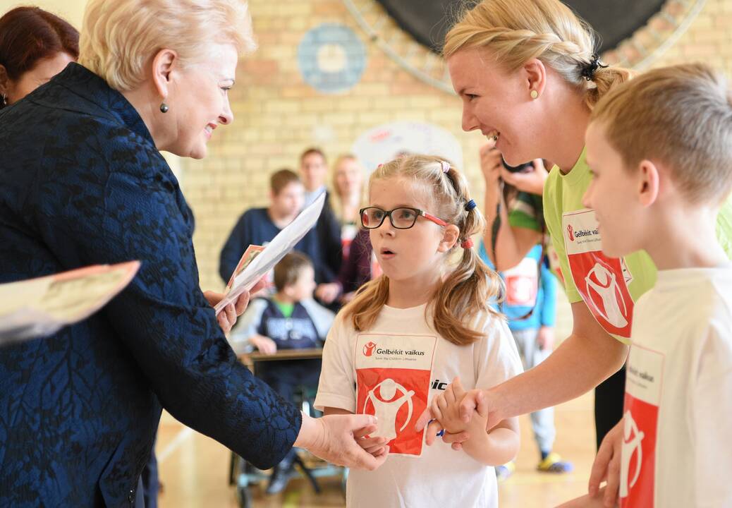 Prezidentė davė startą „Solidarumo bėgimui“