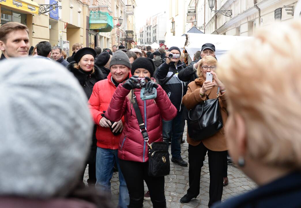 Prezidentė sostinės Kaziuko mugėje