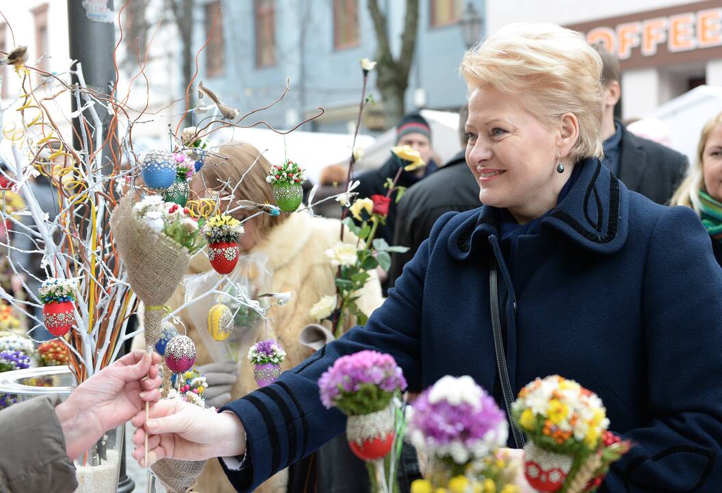 Prezidentė sostinės Kaziuko mugėje