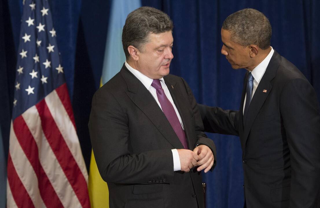 Petro Porošenka ir Barackas Obama susitiko Varšuvoje