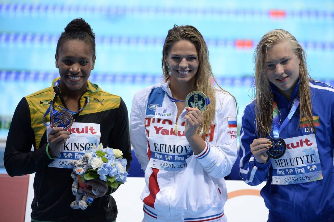 R. Meilutytei - pasaulio plaukimo čempionato sidabras