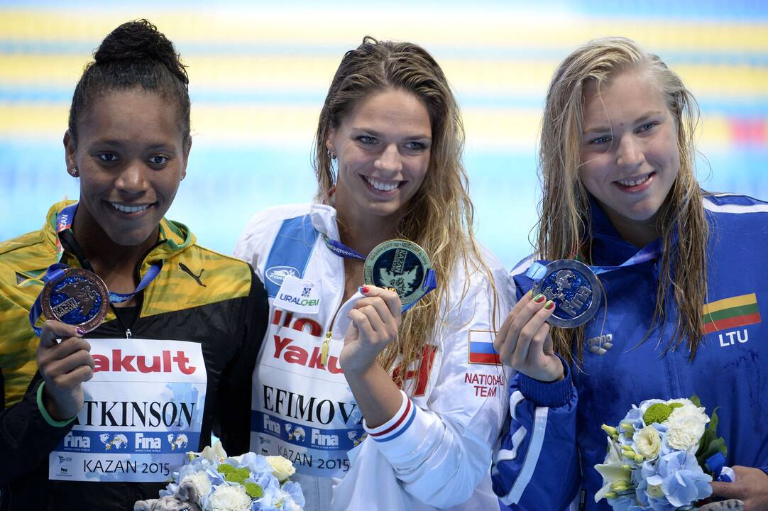 R. Meilutytei - pasaulio plaukimo čempionato sidabras