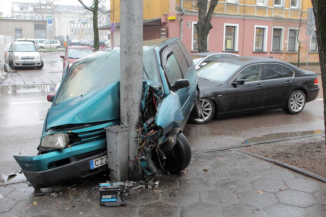 Avarija K. Donelaičio gatvėje