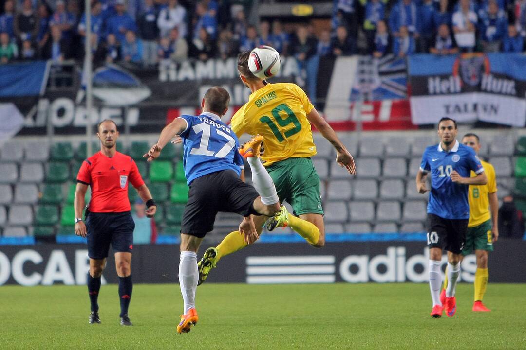 Europos futbolo čempionato atrankos rungtynės Estija – Lietuva.